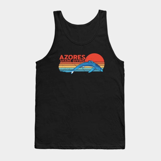 Azores Shark Diving Tank Top by NicGrayTees